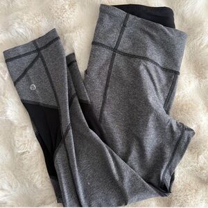 Lululemon Gray and Black Leggings